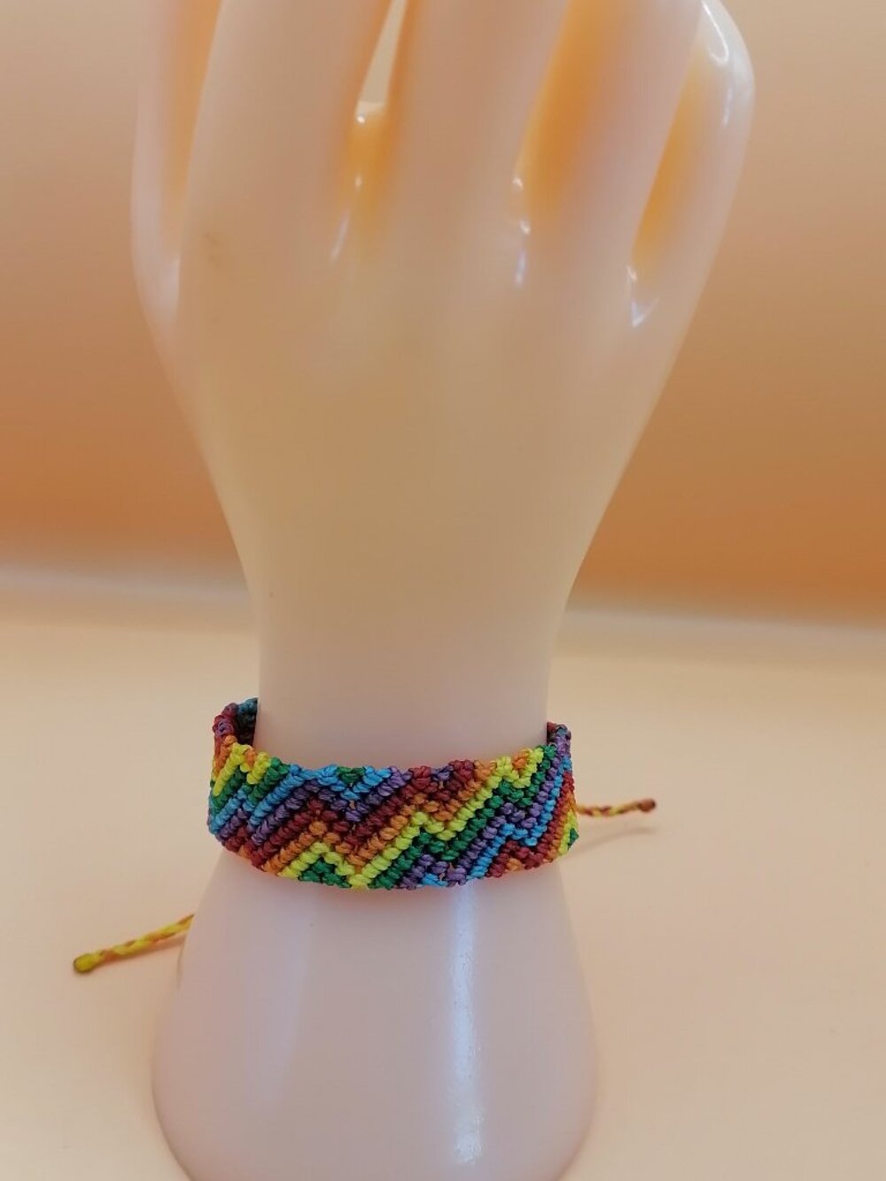 Rainbow Bracelet LGBT Pride Macrame Handwoven Pride Festivals